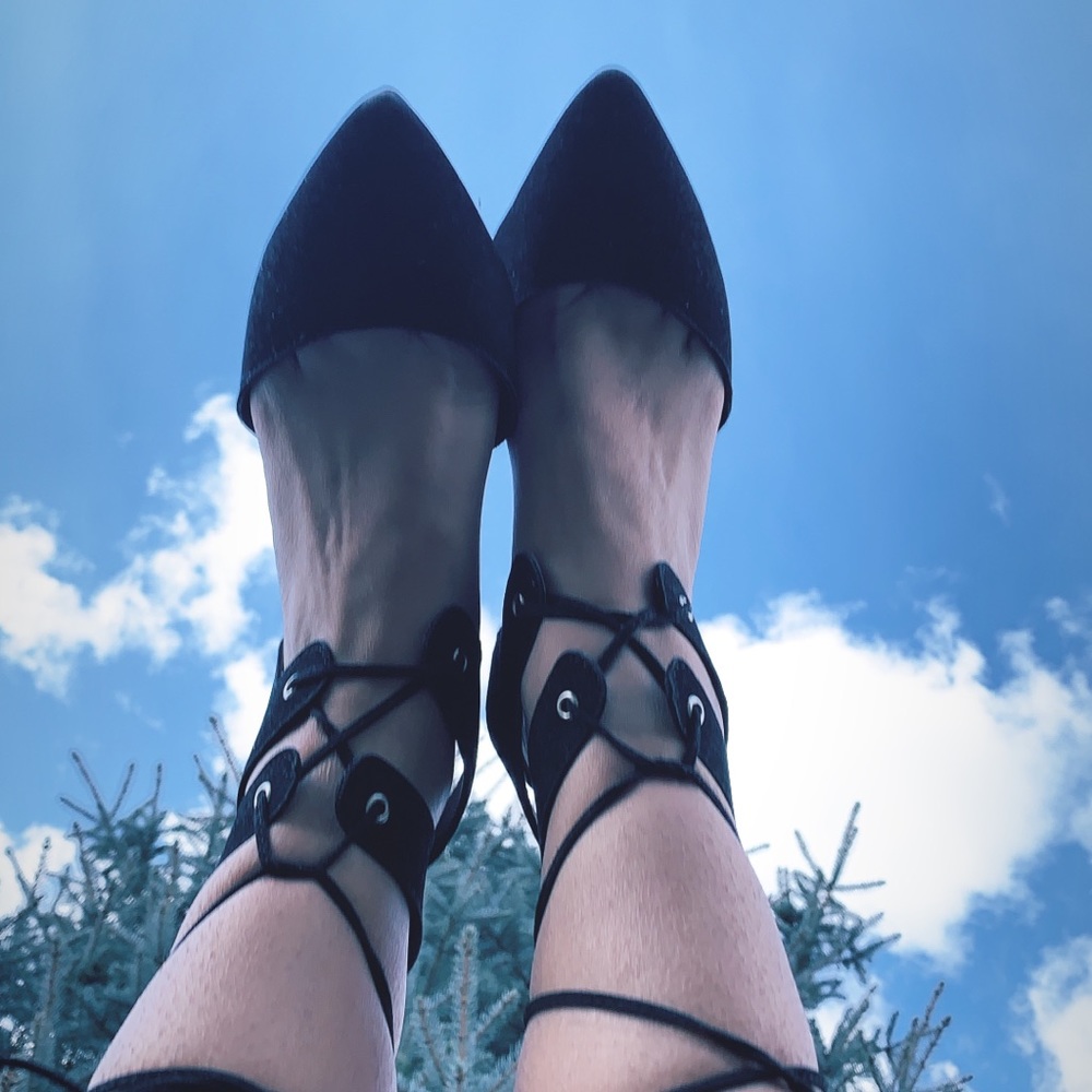 Lace-up Sandals.